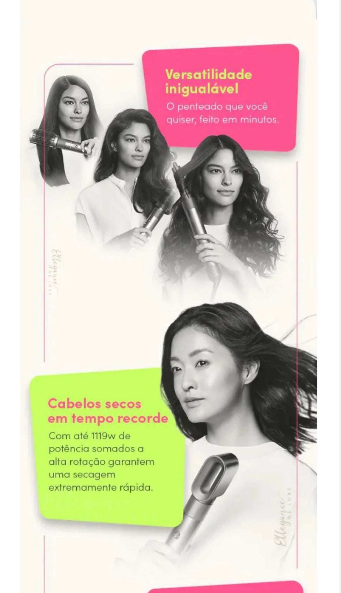 Escova Alisadora 5 em 1 Smart Hair Pro Style